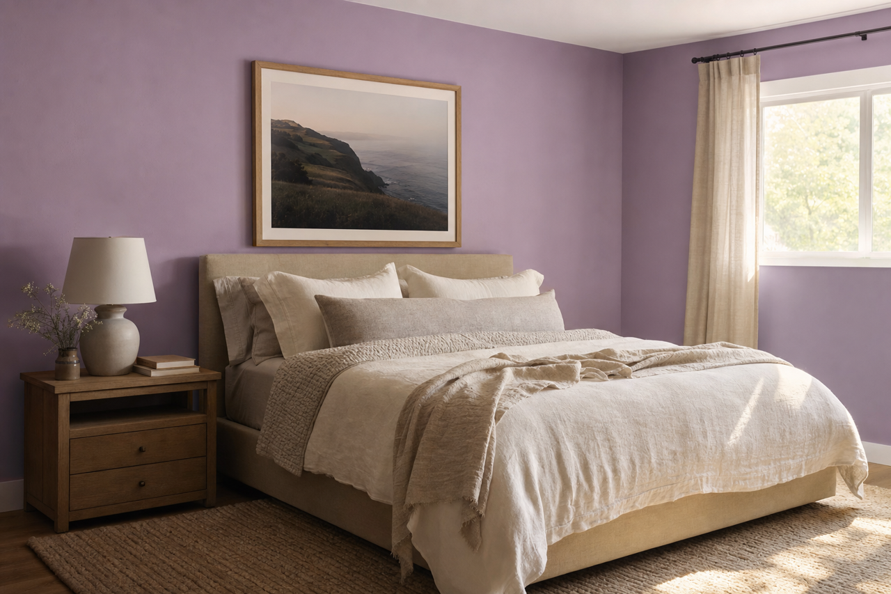 Hydrangea by Benjamin Moore on interiors