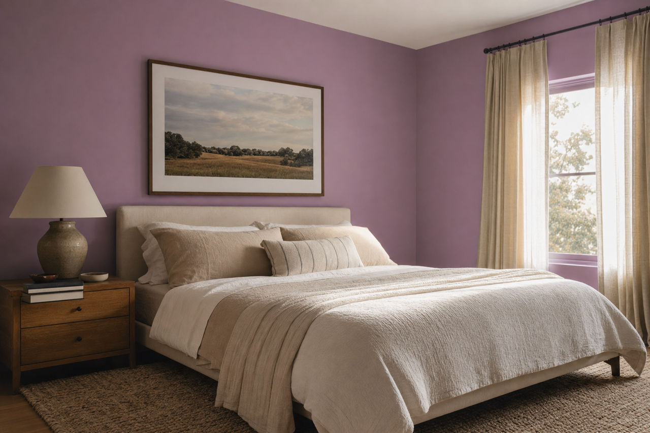 Naples Sunset by Benjamin Moore on interiors