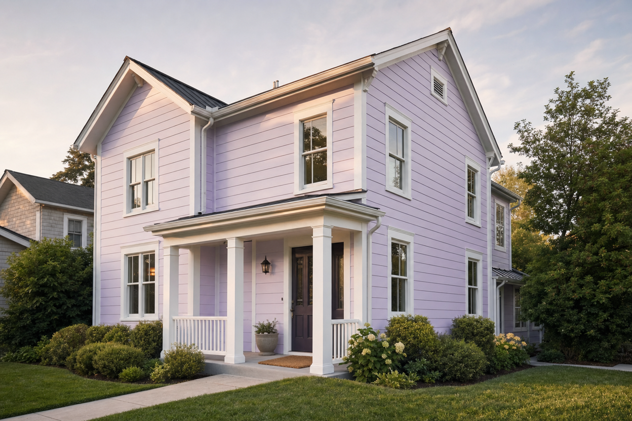 Grape by Benjamin Moore on exterior