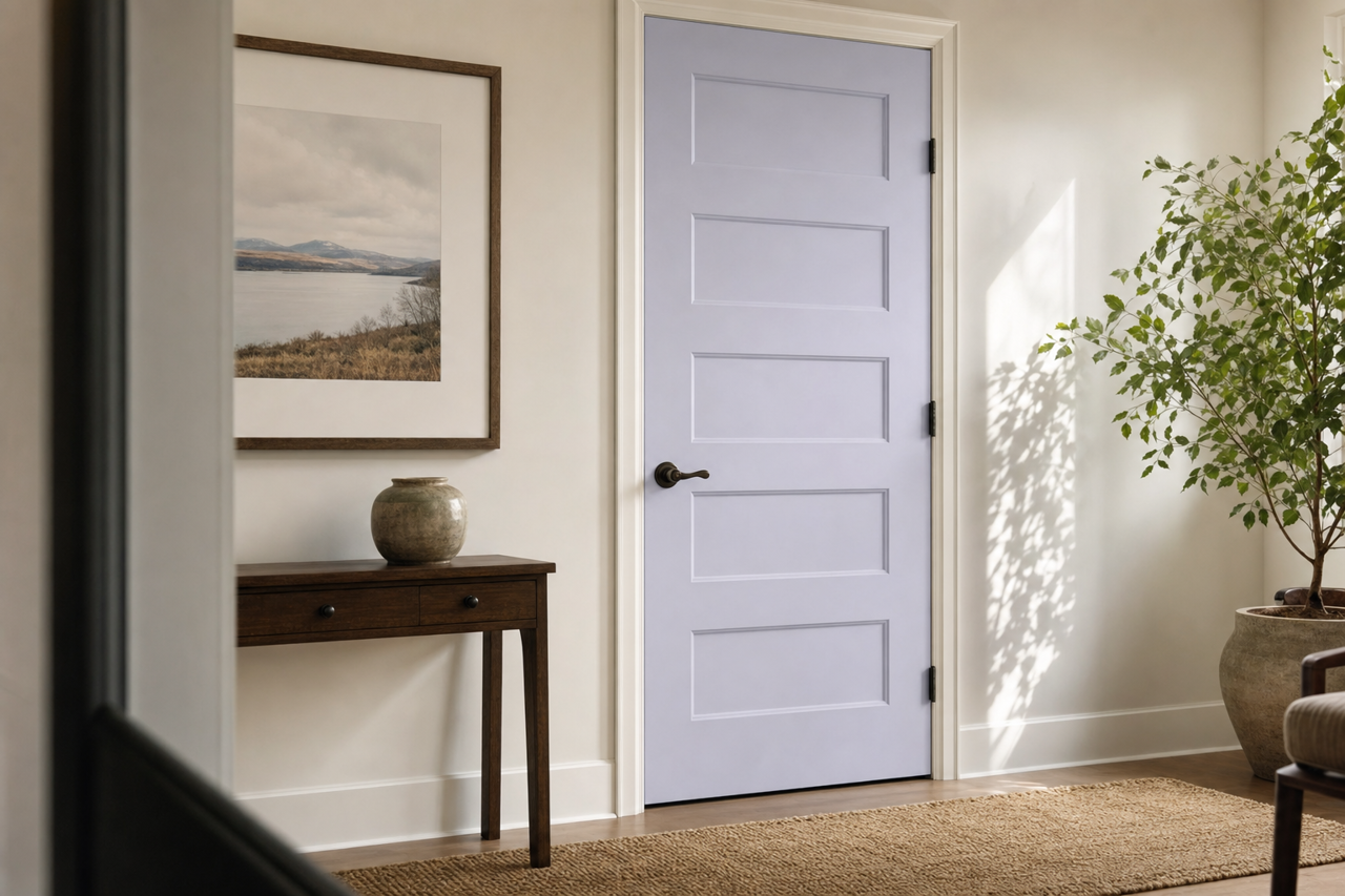 Spring by Benjamin Moore on interior-doors