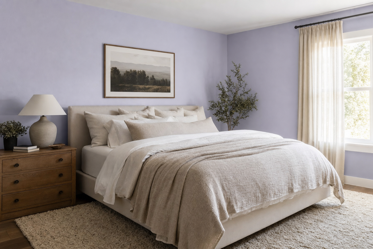 French Lilac by Benjamin Moore on interiors