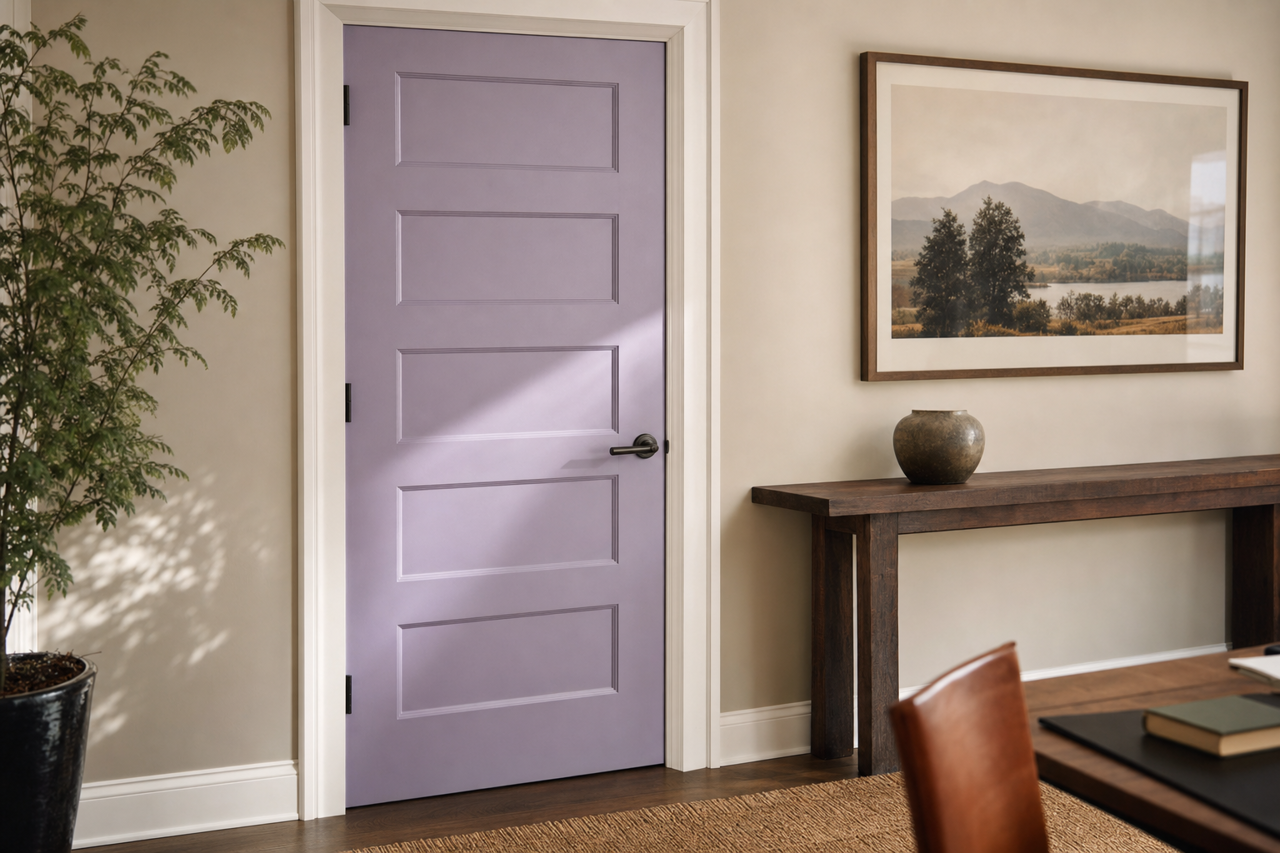 Crocus by Benjamin Moore on interior-doors