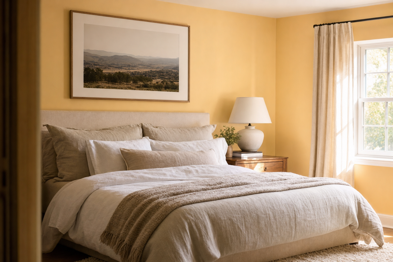 Citrus by Benjamin Moore on interiors