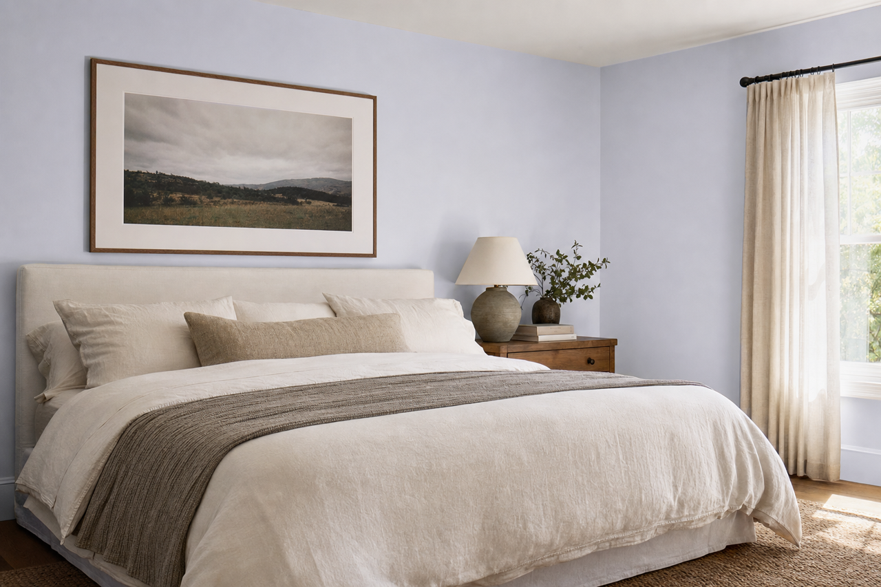 Iced Lavender by Benjamin Moore on interiors