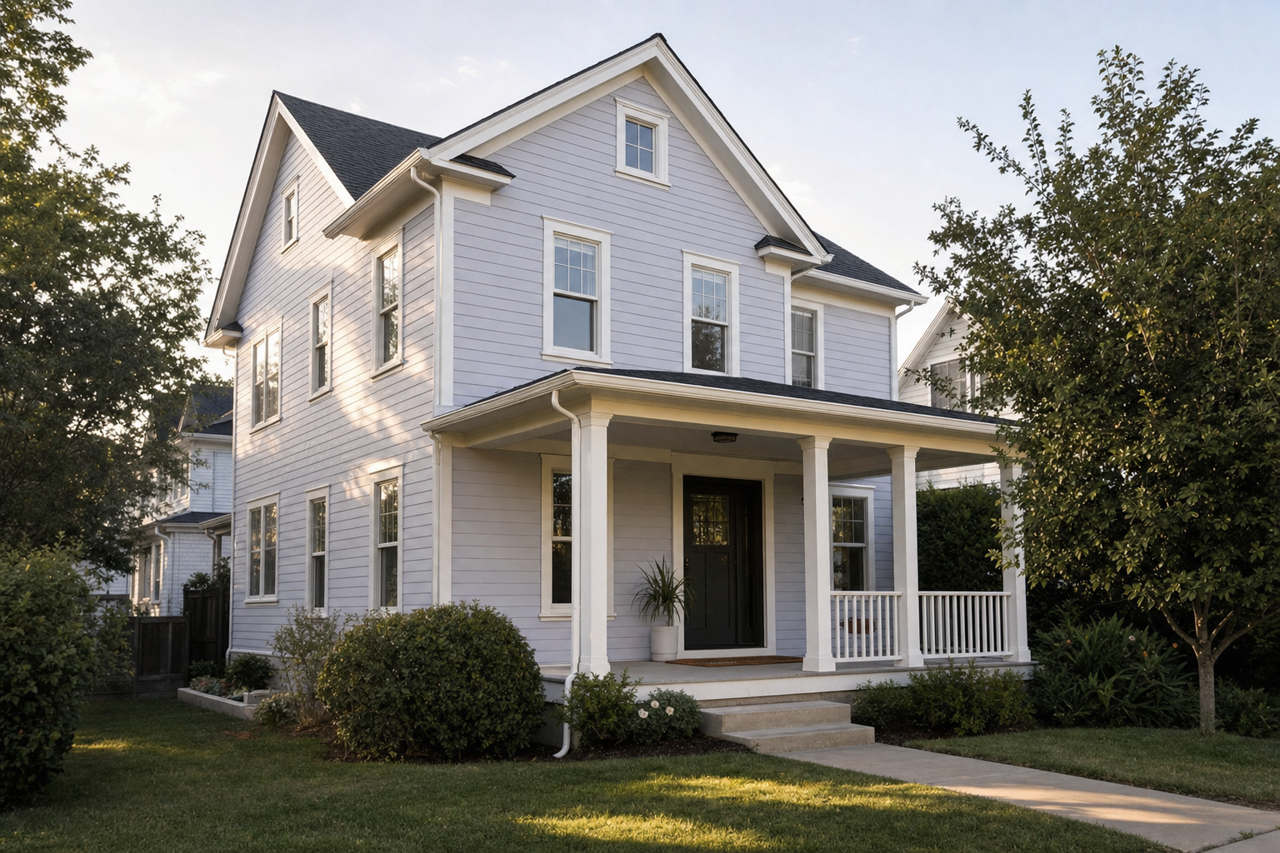 North by Benjamin Moore on exterior
