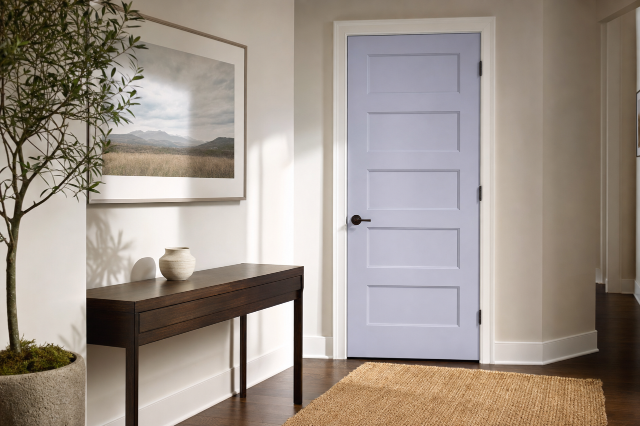North by Benjamin Moore on interior-doors