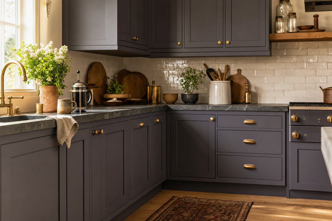 Super by Benjamin Moore on cabinets