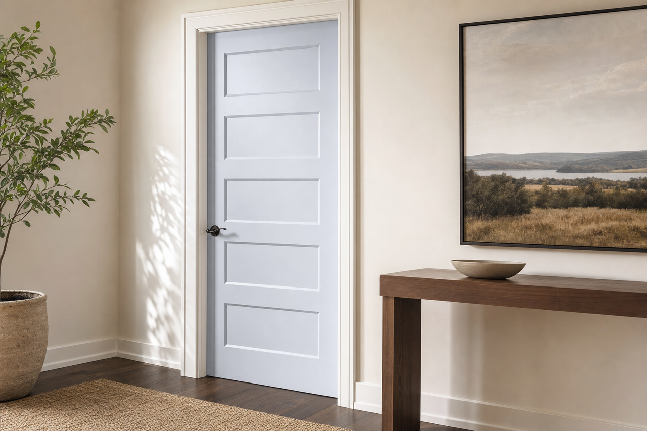 Whispering by Benjamin Moore on interior-doors