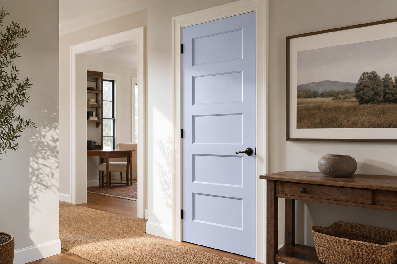 English Hyacint by Benjamin Moore on interior-doors