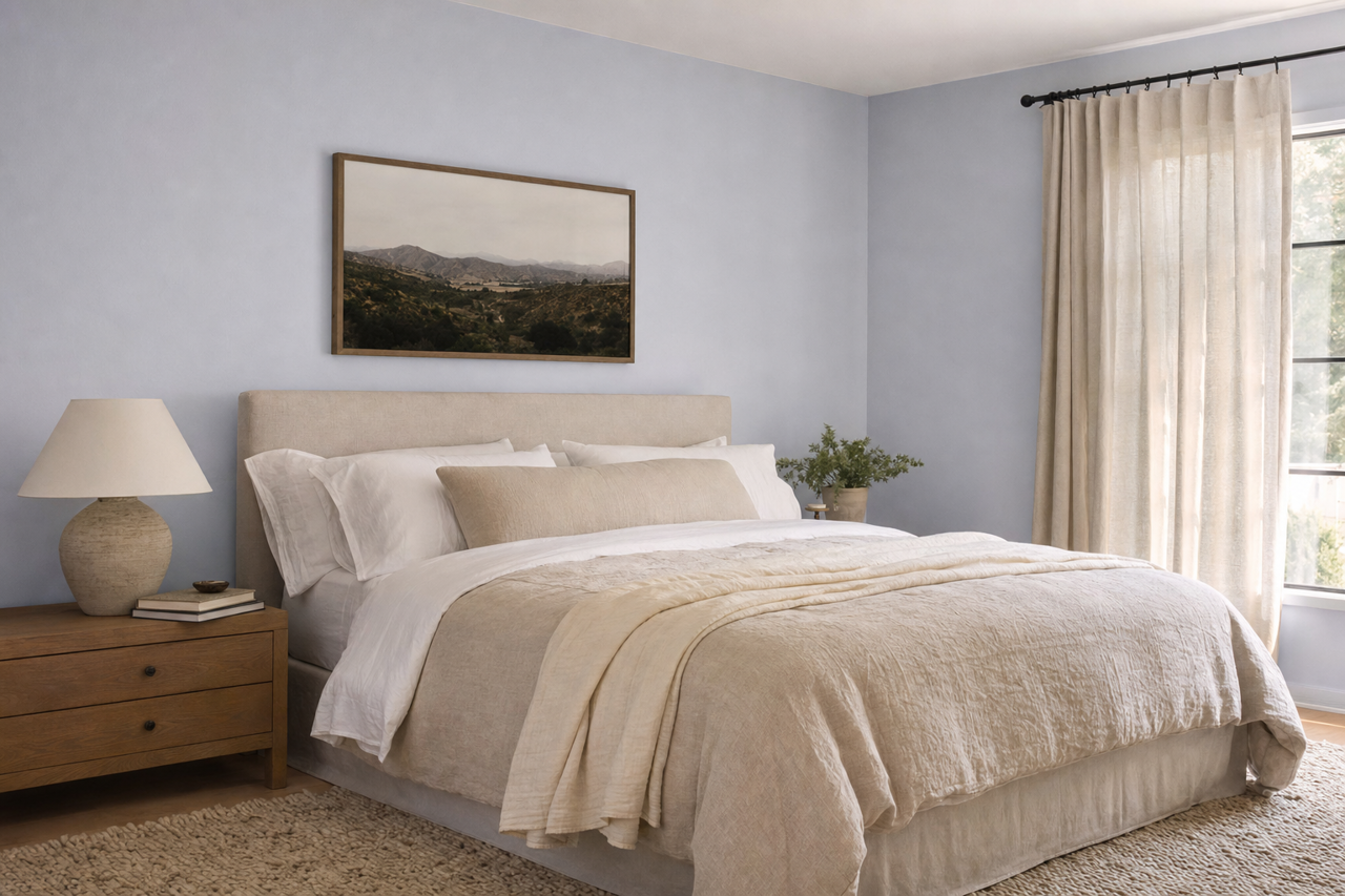 Angel's Wings by Benjamin Moore on interiors
