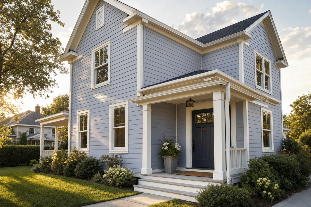 Dreamy by Benjamin Moore on exterior