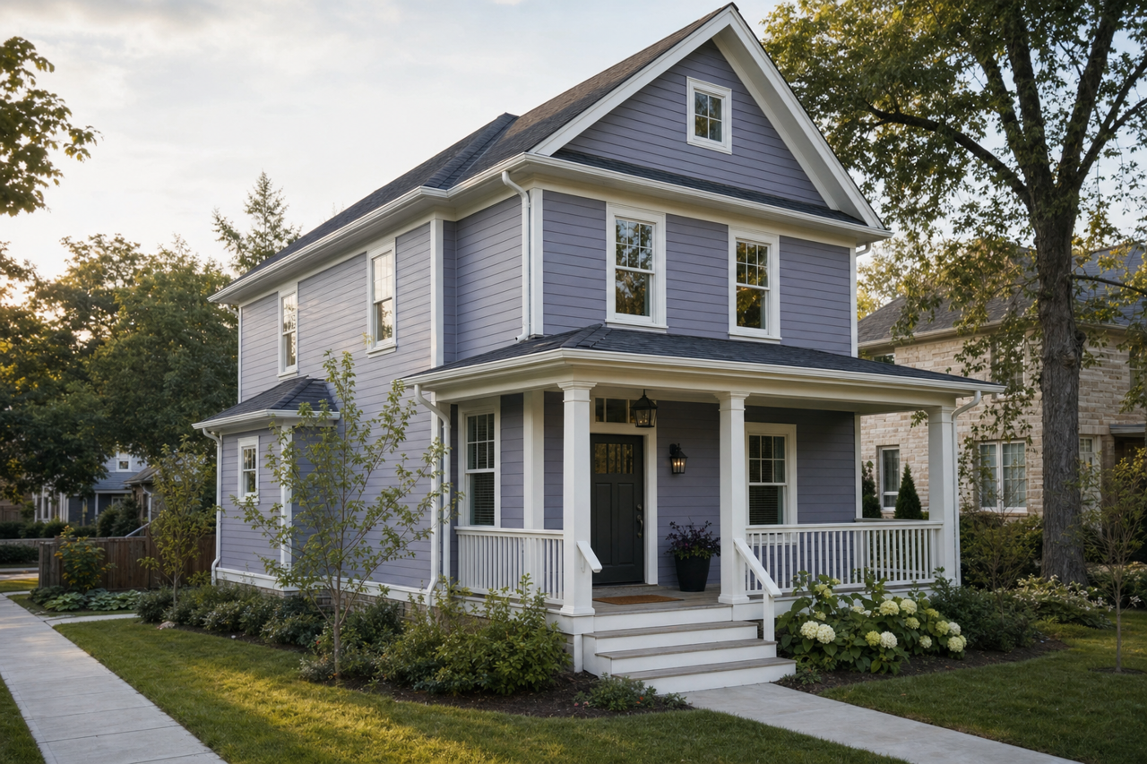 Queen's Wreath by Benjamin Moore on exterior