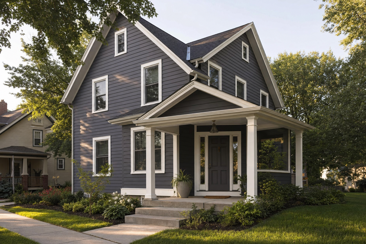Wood by Benjamin Moore on exterior