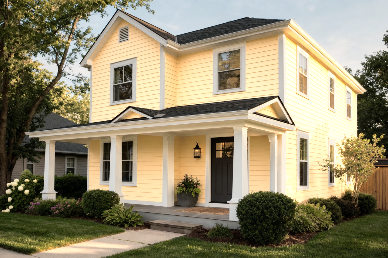 Golden Light by Benjamin Moore on exterior
