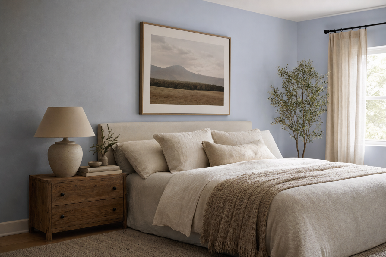 Feather Soft by Benjamin Moore on interiors