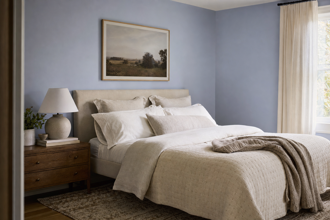 Freesia by Benjamin Moore on interiors