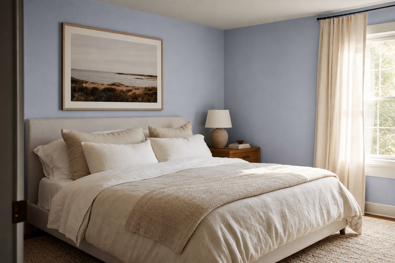 Yukon Sky by Benjamin Moore on interiors