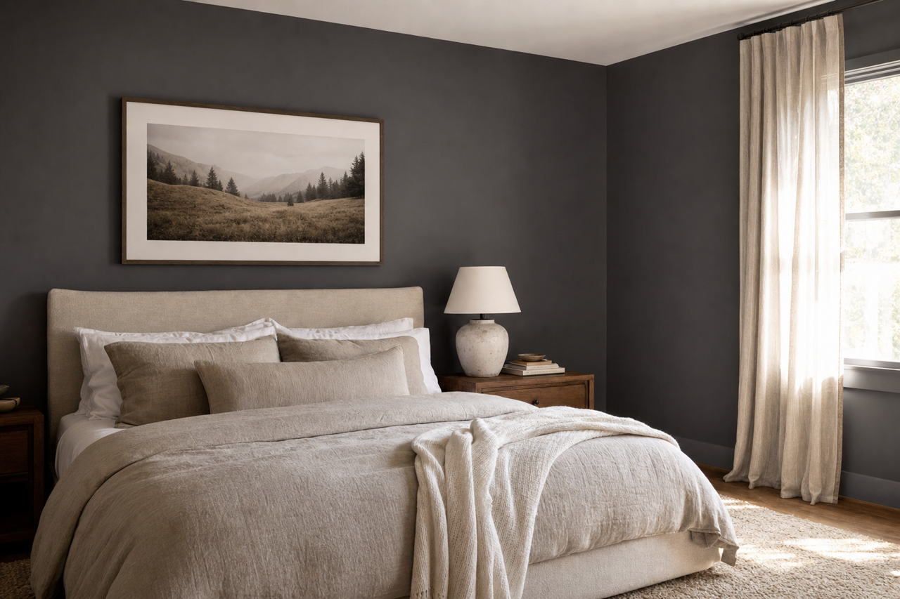 Deep Indigo by Benjamin Moore on interiors