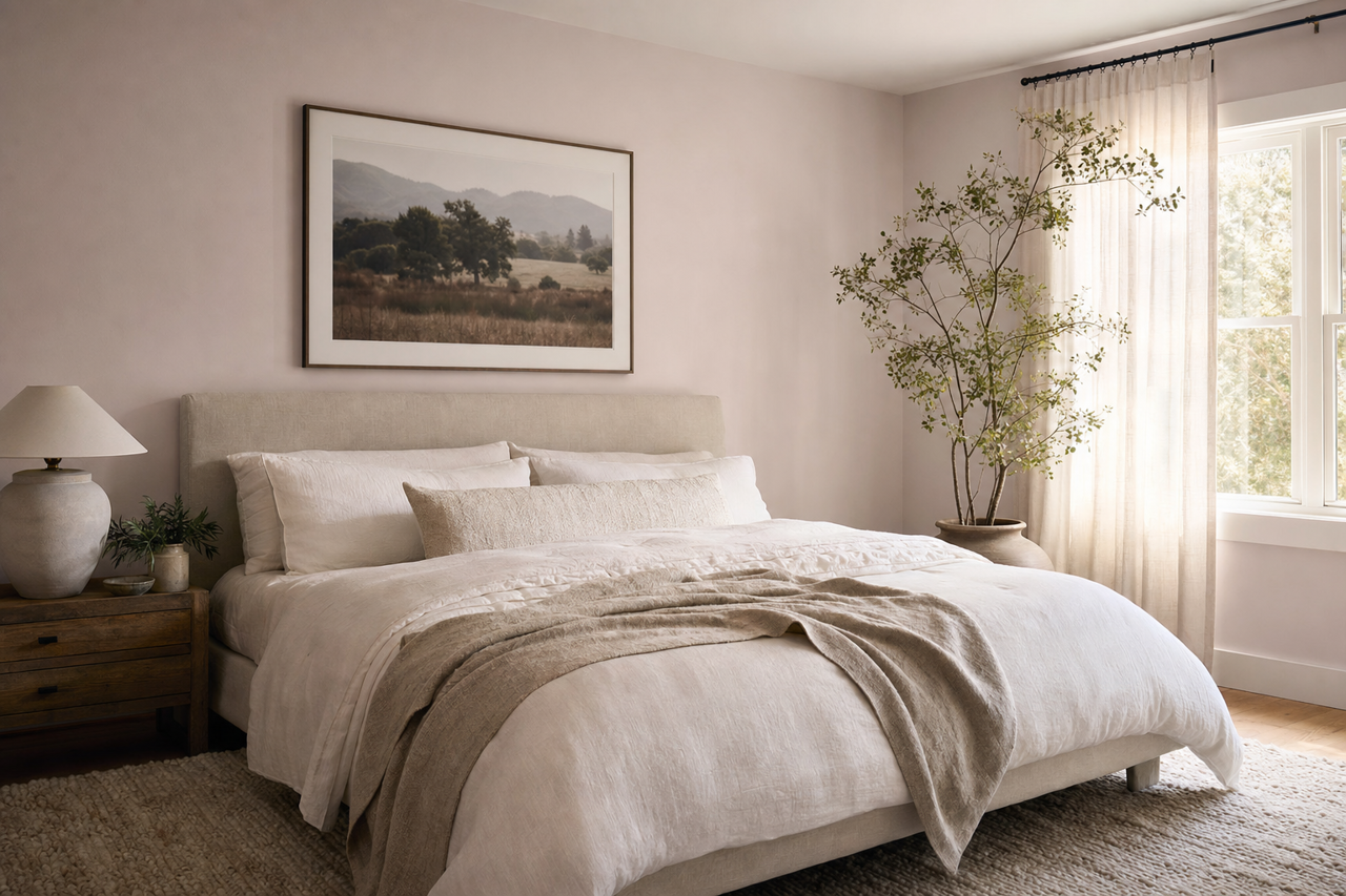 Raindrops by Benjamin Moore on interiors