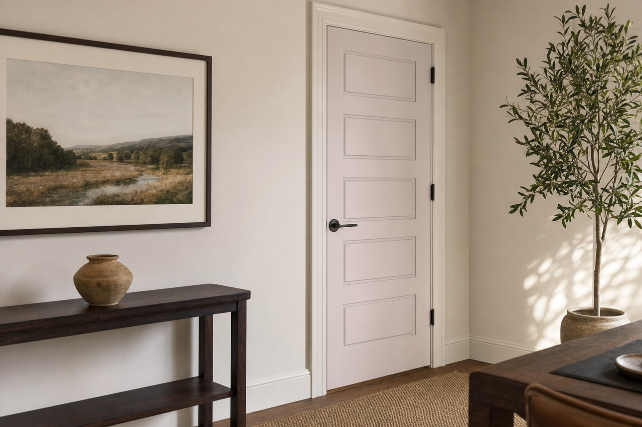 New Age by Benjamin Moore on interior-doors