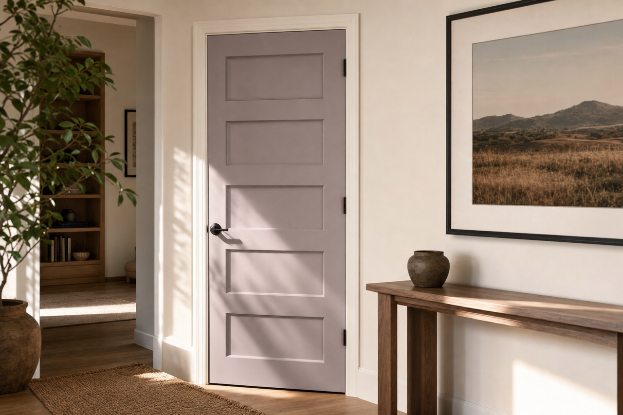 Amethyst Sky by Benjamin Moore on interior-doors