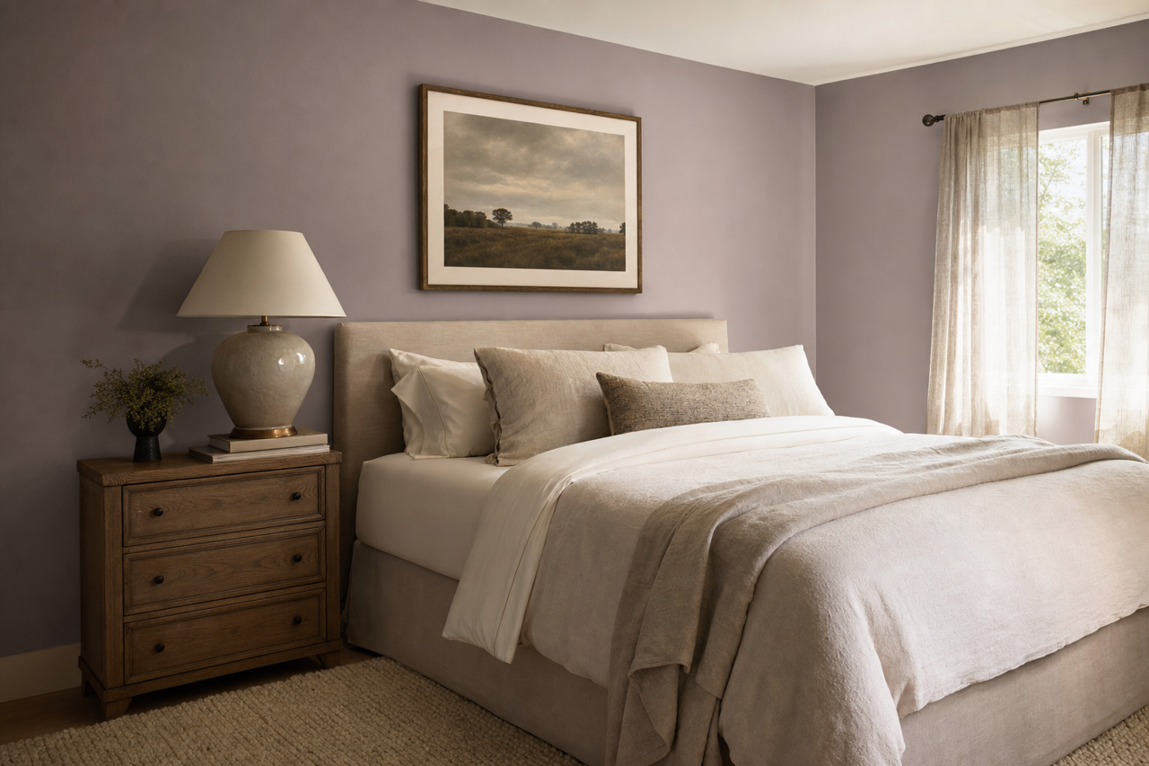 Amethyst Sky by Benjamin Moore on interiors