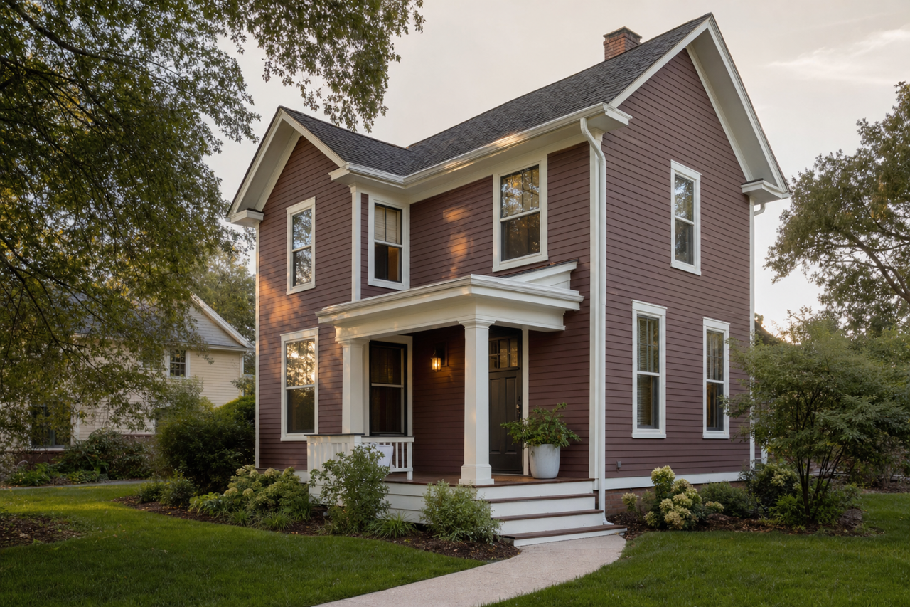 Pinch of Spice by Benjamin Moore on exterior