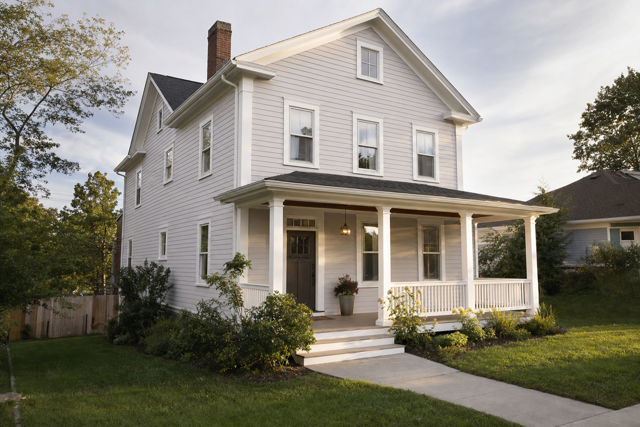 Violet by Benjamin Moore on exterior