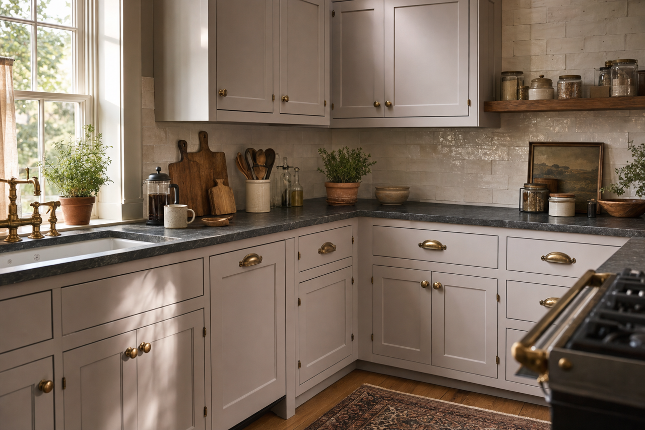 AF-ter by Benjamin Moore on cabinets