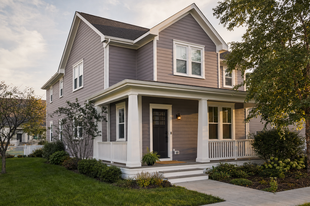 Vintage Charm by Benjamin Moore on exterior
