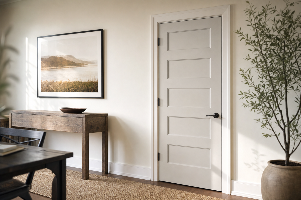Metro by Benjamin Moore on interior-doors