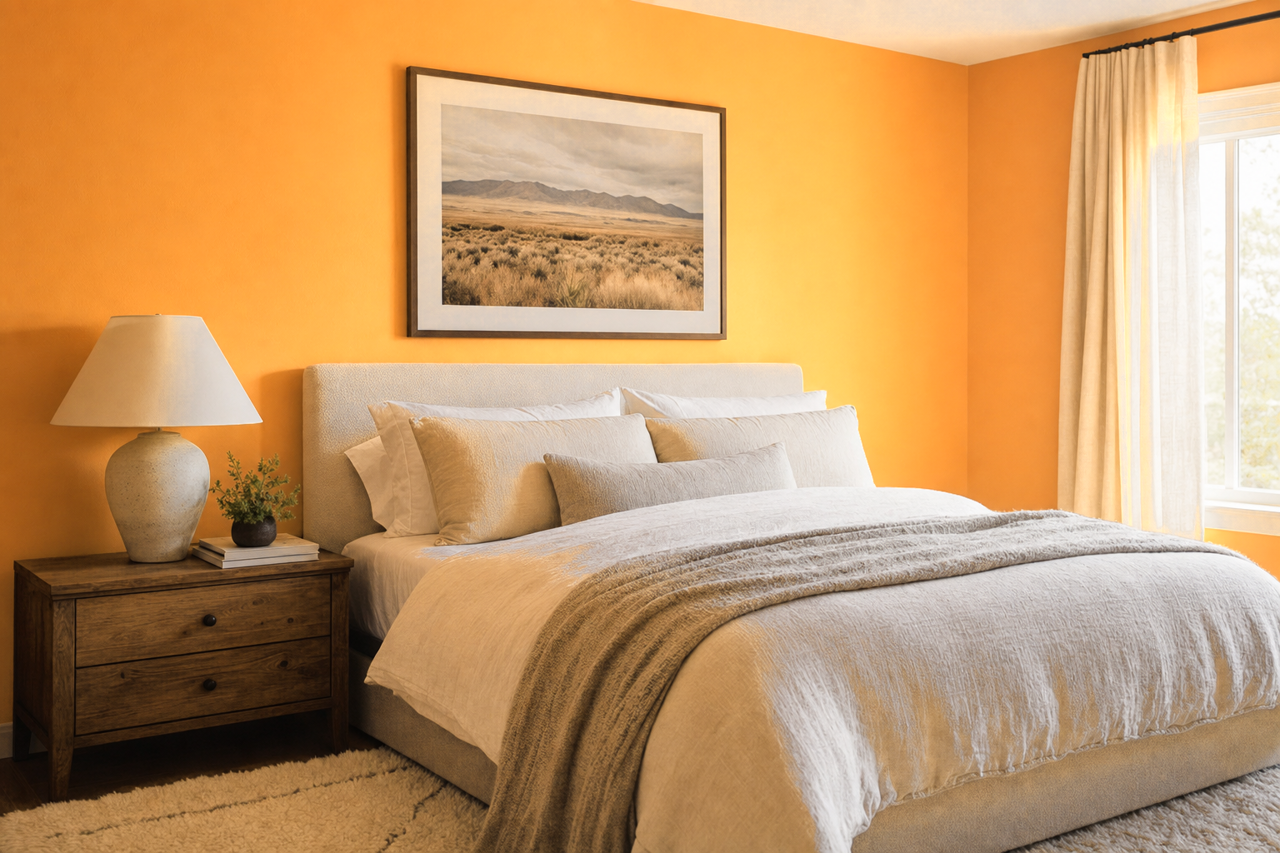 Golden by Benjamin Moore on interiors