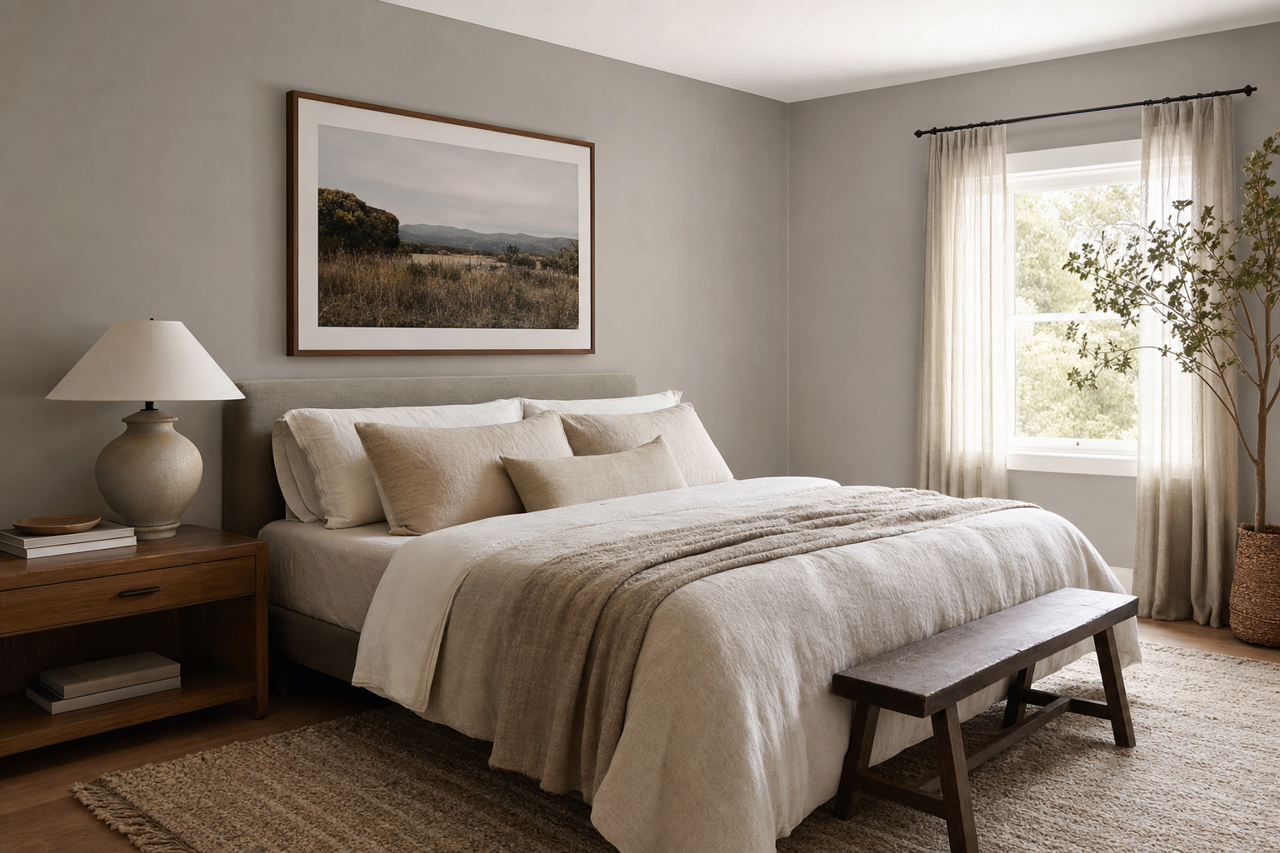 Sterling by Benjamin Moore on interiors