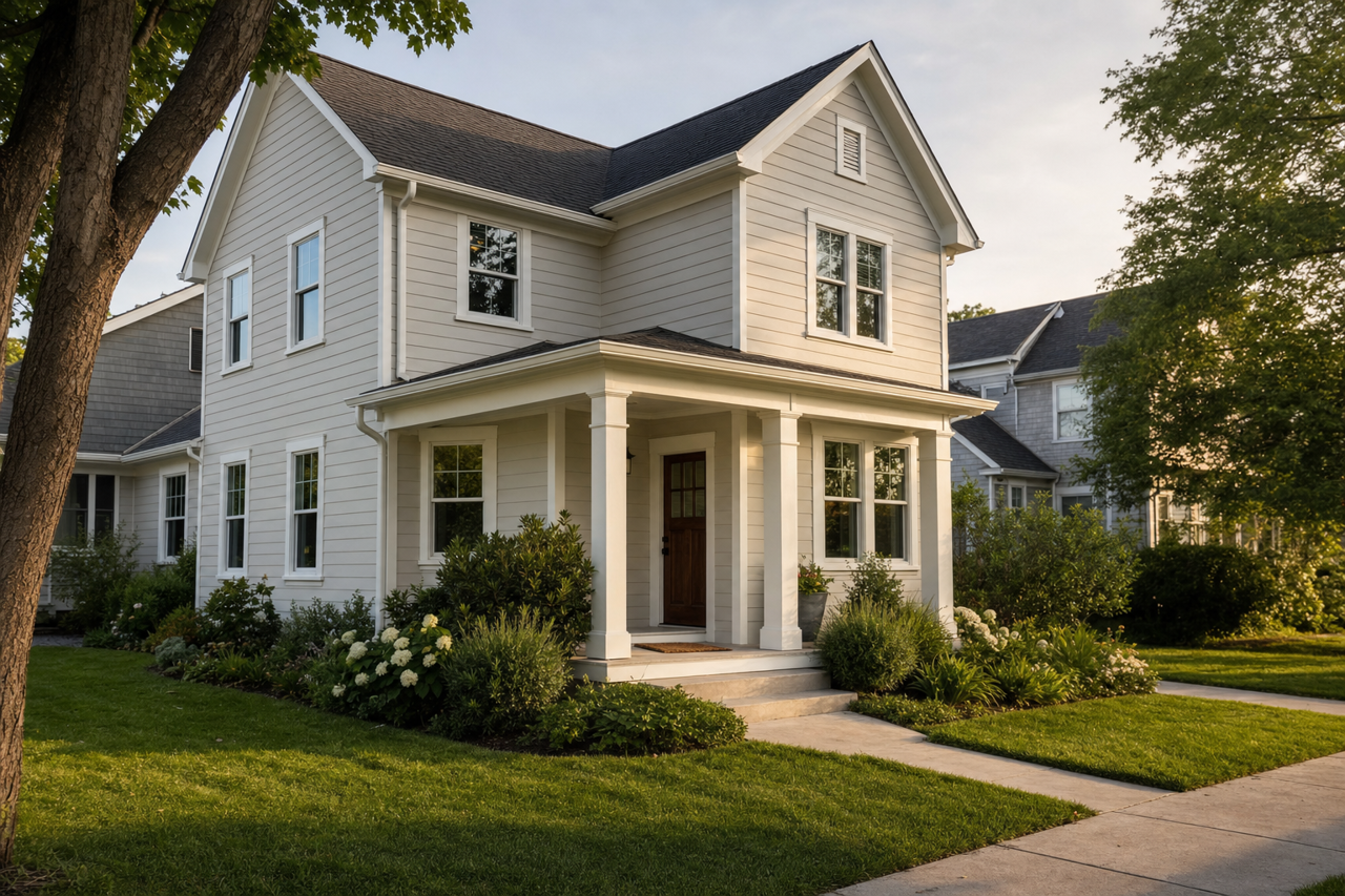 Nimbus by Benjamin Moore on exterior