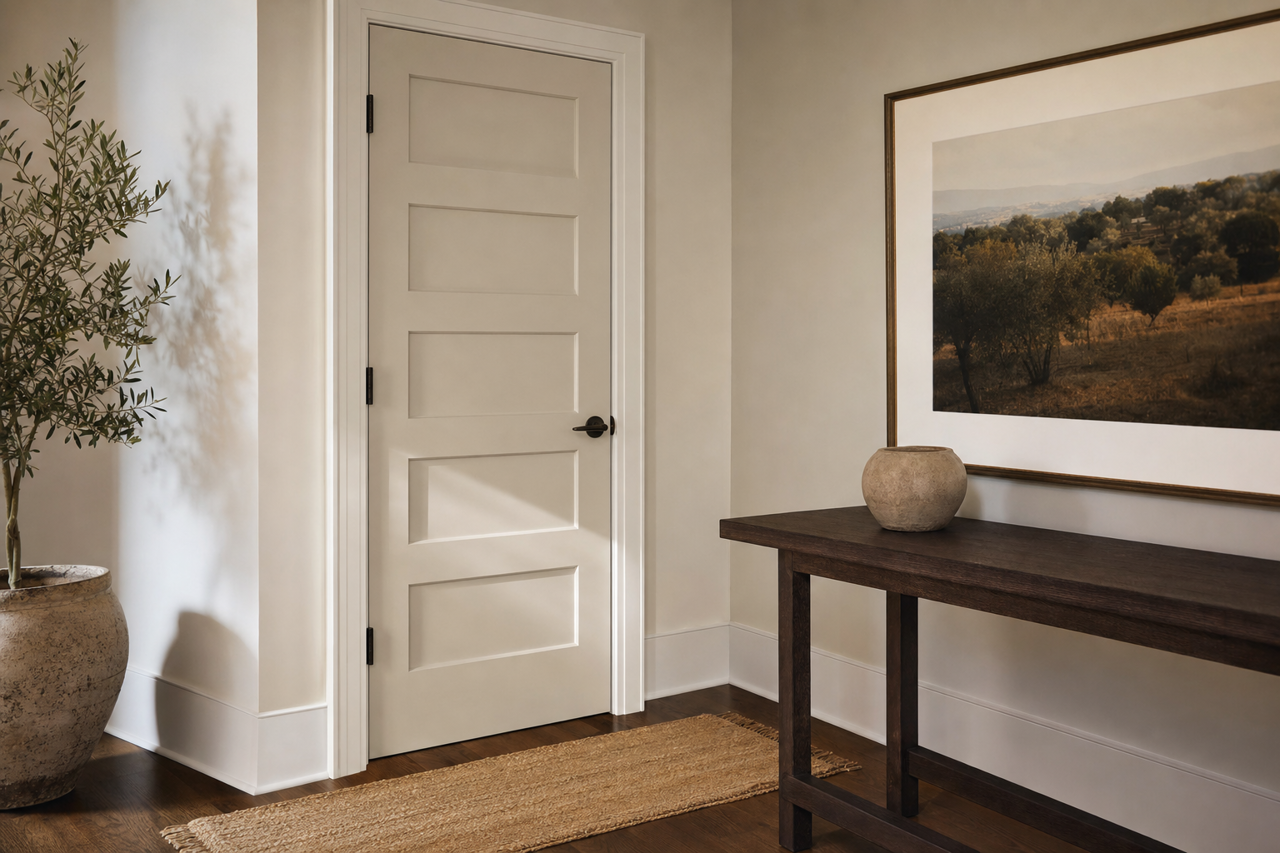 Nimbus by Benjamin Moore on interior-doors