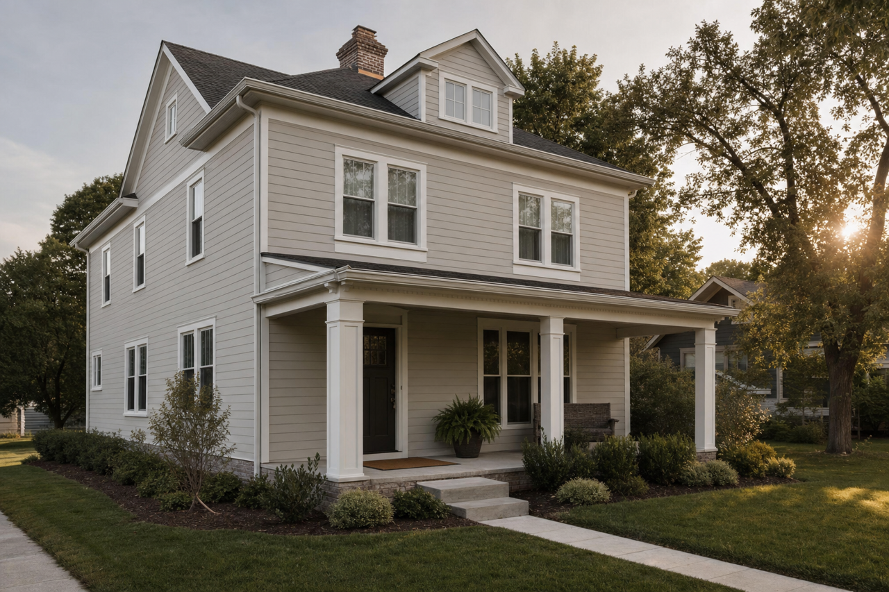 Smoke by Benjamin Moore on exterior