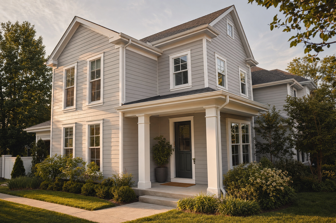Baltic Gray by Benjamin Moore on exterior