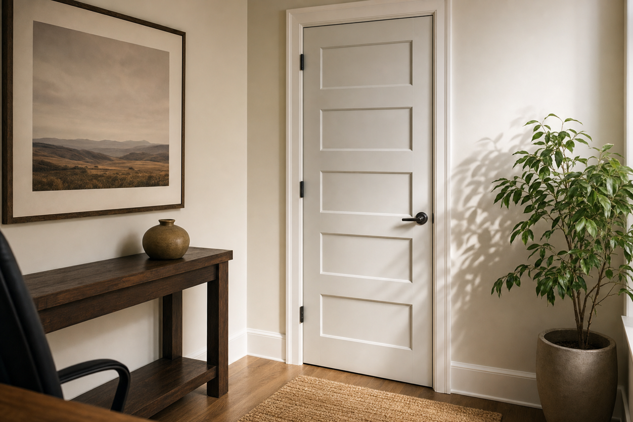 Silver Chain by Benjamin Moore on interior-doors