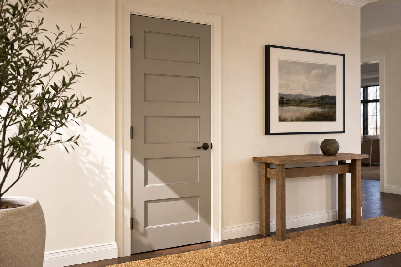 Squirrel by Benjamin Moore on interior-doors