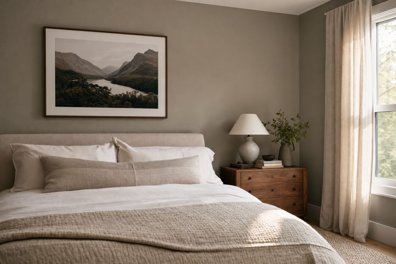 Squirrel by Benjamin Moore on interiors