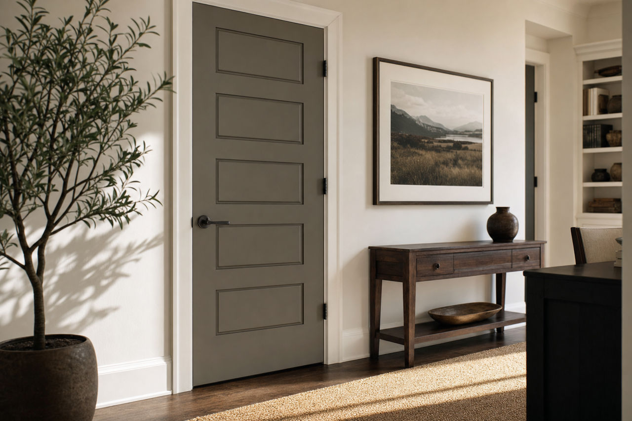 Deep Creek by Benjamin Moore on interior-doors