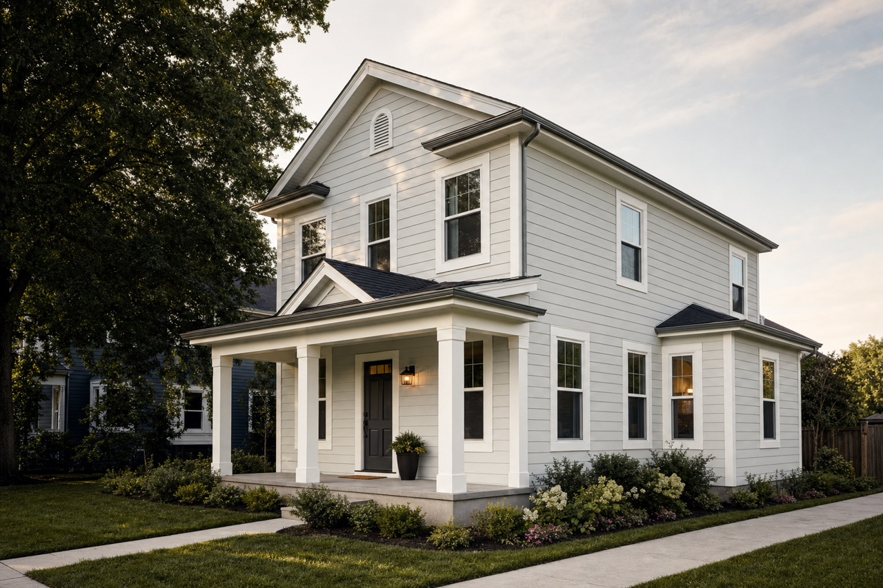 Alaskan Husky by Benjamin Moore on exterior