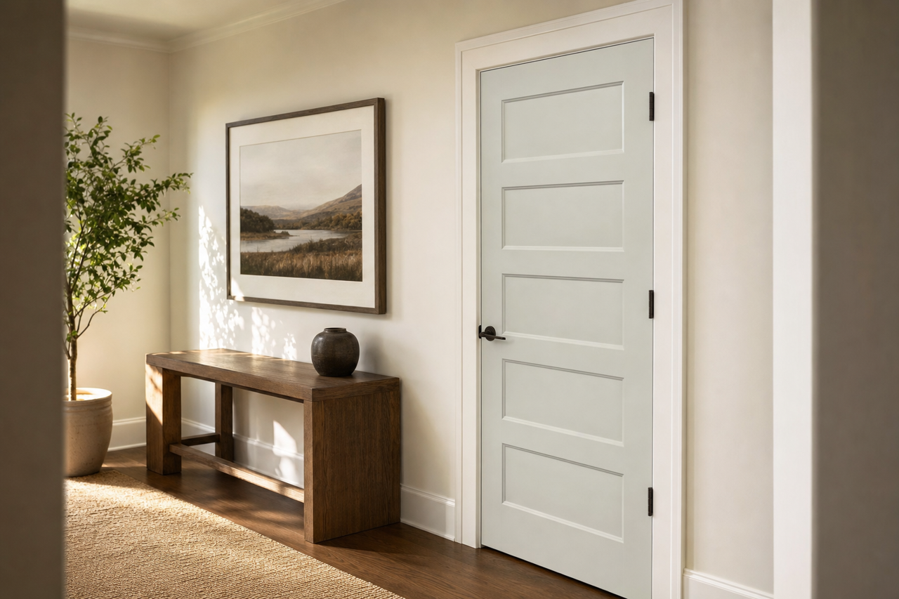 Alaskan Husky by Benjamin Moore on interior-doors