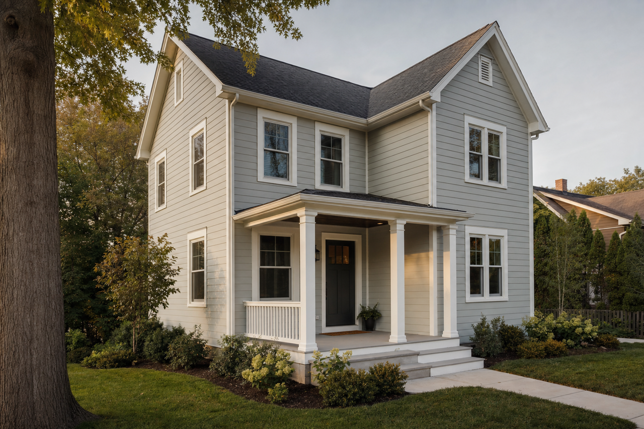 Half Moon Crest by Benjamin Moore on exterior