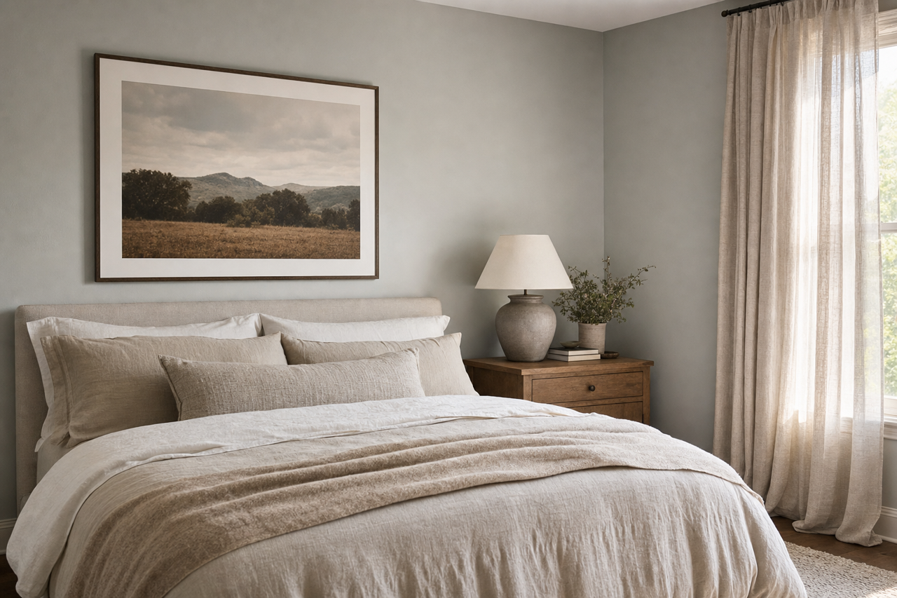 Half Moon Crest by Benjamin Moore on interiors