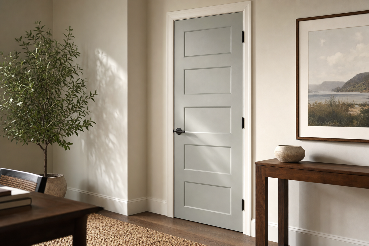 Sabre by Benjamin Moore on interior-doors