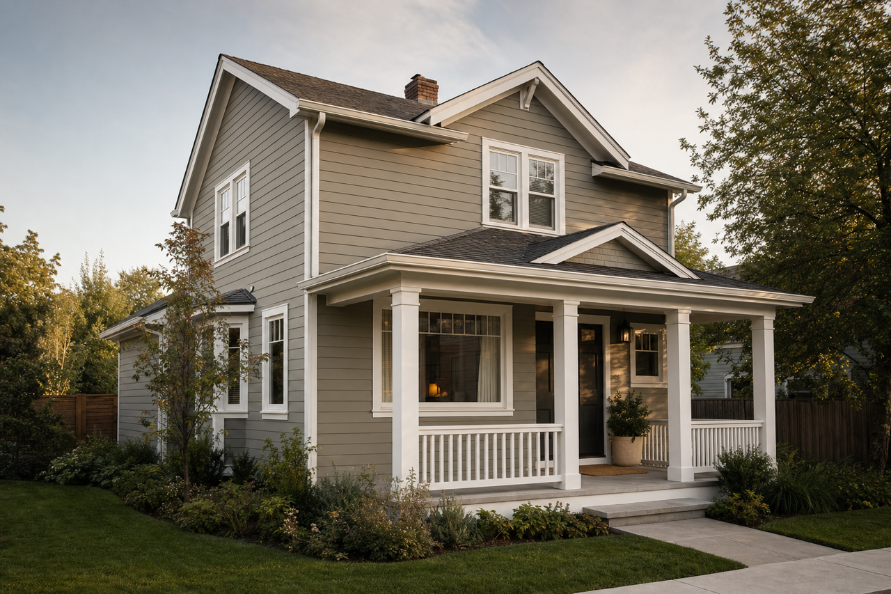 Sage Mountain by Benjamin Moore on exterior