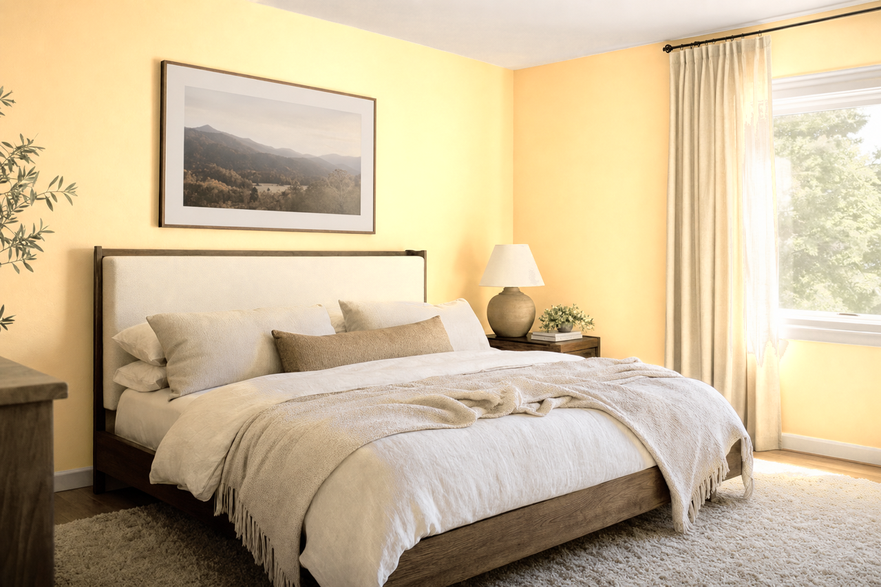 Sun by Benjamin Moore on interiors