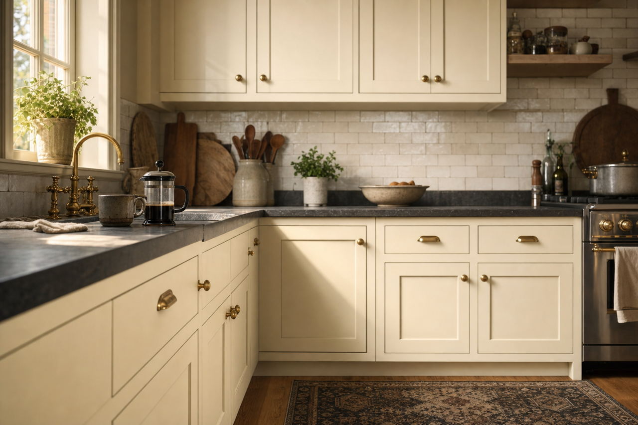 Sebring by Benjamin Moore on cabinets