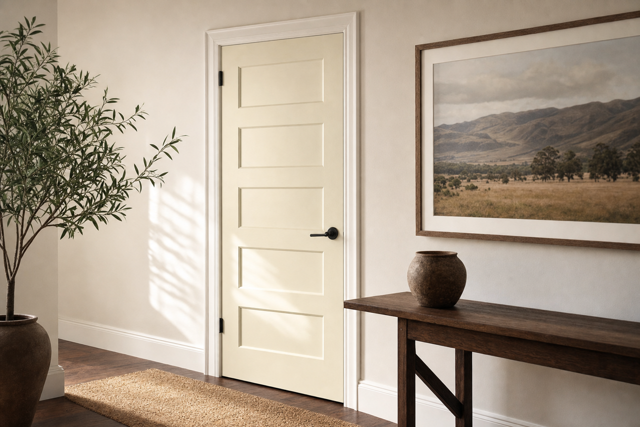 Sebring by Benjamin Moore on interior-doors